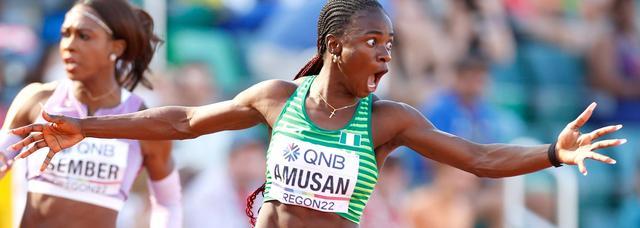 关于田径女子米跨栏决赛圆满落幕，尼日利亚选手夺冠的信息