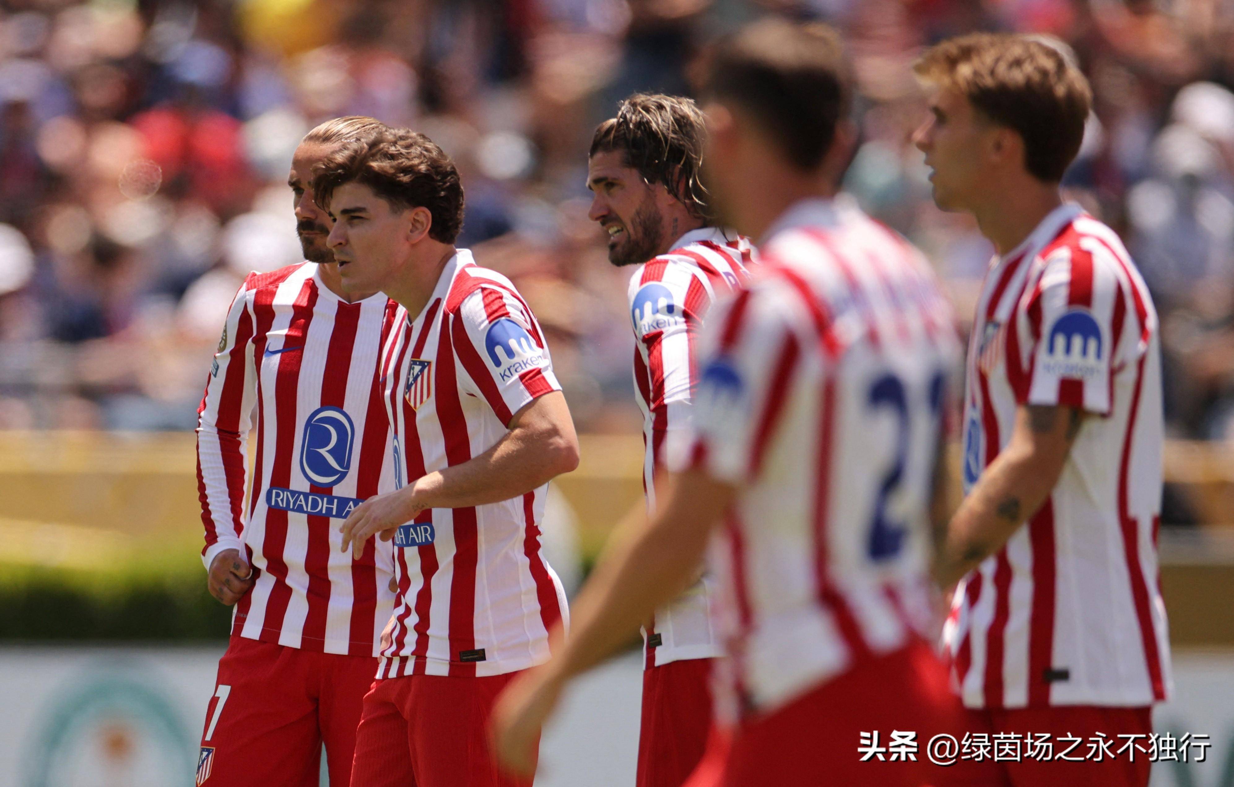 马竞中场组织出色，控球率高达%